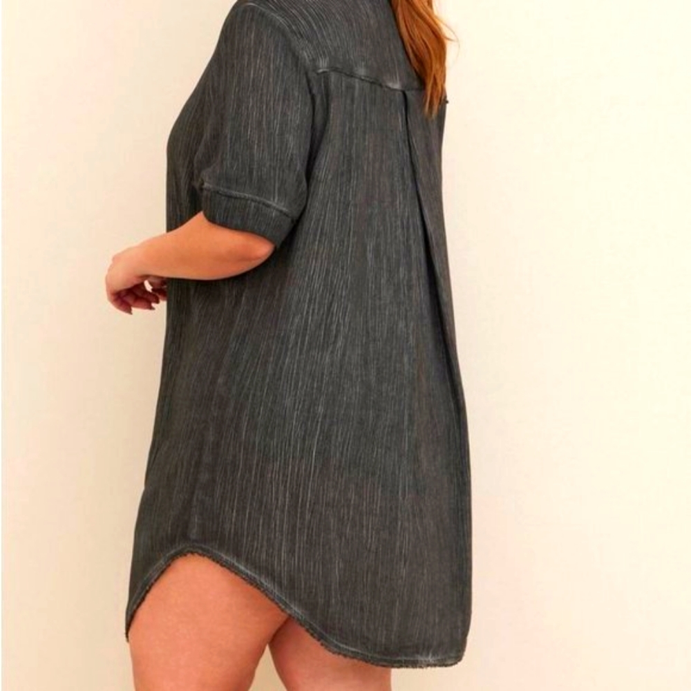❤️NWT TORRID SWIM COVER MACHINE WASHABLE GAUZE BUTTON UP COVER-UP DRESS - Picture 2 of 11